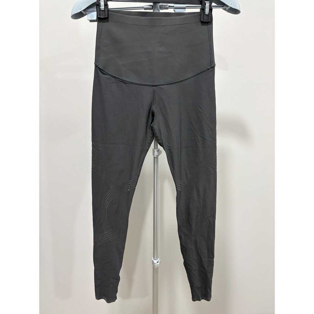 Fanka Body Sculpt Leggings Reversible Wear Dark Grey Compression Size XS/S 26"